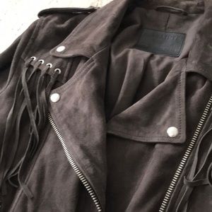 Fringe Leather Jacket